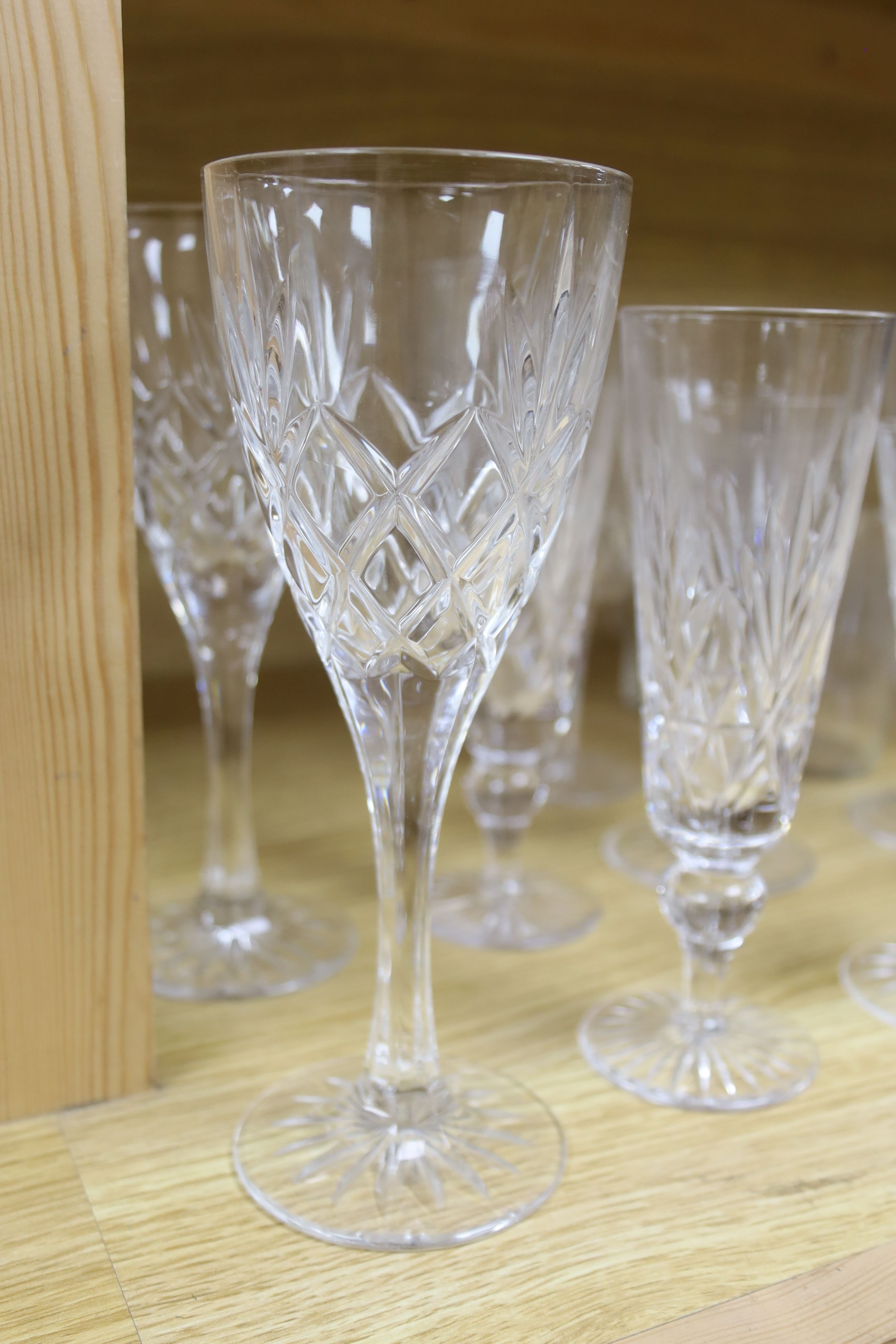 A quantity of Waterford crystal and other drinking glasses